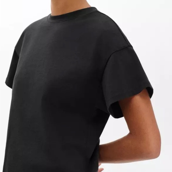 rag & bone Black Kelly Boxy Cotton Tee - Picture 3 of 6